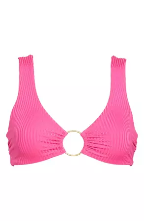 Vitamin A® Skylar Ribbed O-Ring Bikini Top | Nordstrom