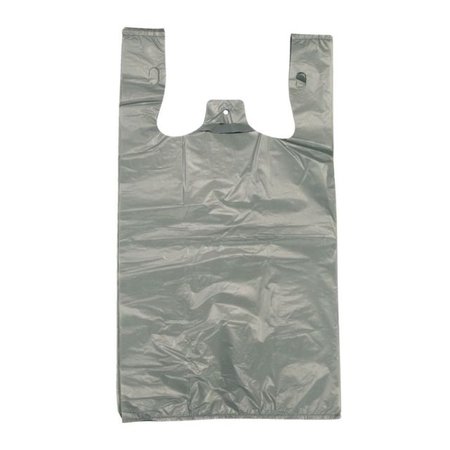 1000 x Large GREY Plastic bags BIN LINERS Shopping T Shirt Singlet Supermarket | eBay