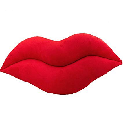 TOVE Soft Red Lips Shape Plush Toy Decorative Lip Shape Soft Cushion Bed Sofa Plush Throw Pillow Valentines Day Gifts-red-30cm: Home & Kitchen