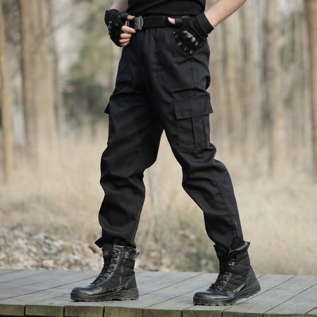 Relaxed Fit Cargo Pants - Black - Men | H&M US