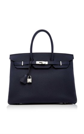 Hermès 35Cm Blue Nuit Togo Leather Birkin by Heritage Auctions Special Collections | Moda Operandi