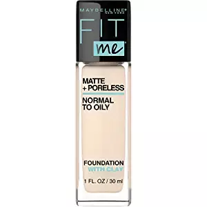 Amazon.com : Maybelline Fit Me Matte + Poreless Liquid Foundation Makeup, Porcelain, 1 fl; oz; Oil-Free Foundation : Beauty & Personal Care