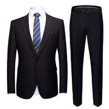 High Quality Men's Fashion Slim Suits Business Casual Groomsman 2pcs W – Rockin Docks Deluxephotos