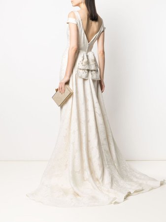 Parlor Silk floral-jacquard Dress - Farfetch