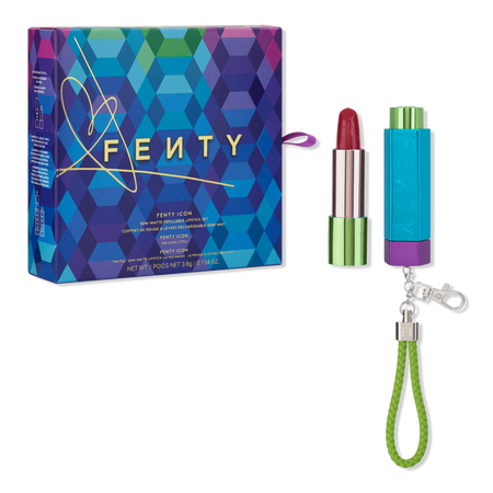 Fenty Icon Semi-Matte Refillable Lipstick Case + Accessory Set - FENTY BEAUTY by Rihanna | Ulta Beauty