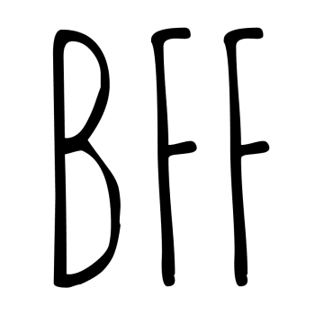 BFF Monogram - Customizable Decal Lettering | StickyLife.com