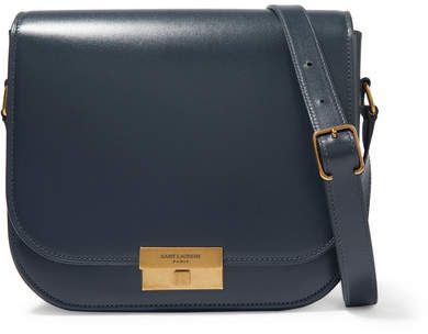 Betty Leather Shoulder Bag - Gray