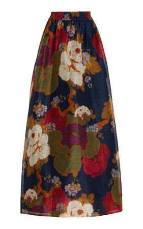 Bonita Linen-Silk Maxi Skirt By Sir | Moda Operandi