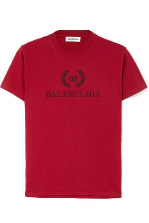 Balenciaga | Printed cotton-jersey T-shirt | NET-A-PORTER.COM