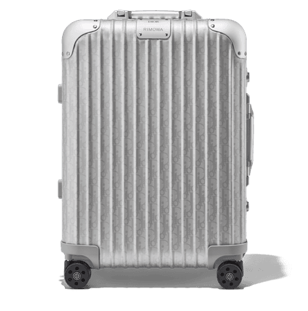 DIOR and RIMOWA Cabin Carry-On Suitcase in Silver | RIMOWA