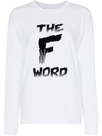 Ashish X Browns the F word long sleeve cotton T-shirt