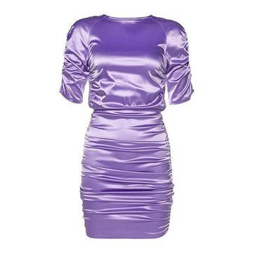 Purple Backless Mini Dress – Own Saviour