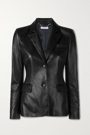 Black Egan leather blazer | Altuzarra | NET-A-PORTER