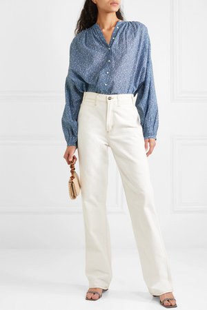 DÔEN | Jane floral-print cotton-blend blouse | NET-A-PORTER.COM
