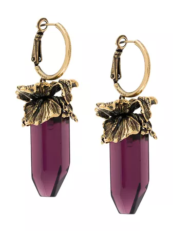 Alexander McQueen Iris Pendant Earrings - Farfetch