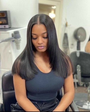 layers/layered black frontal wig