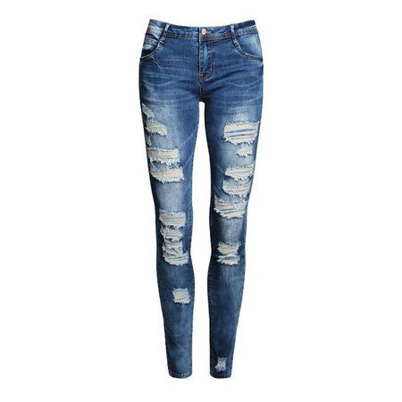 Skinny Jeans Women New Style Women Jeans Fashion Holes Denim Harem Pan – designerLUXE