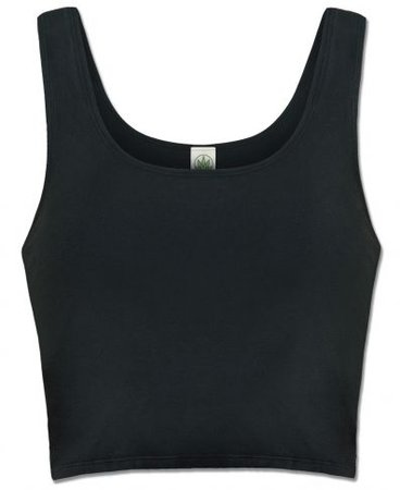 black crop vest