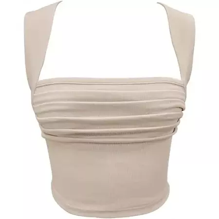 shein tie back ruched crop tank - Google Search