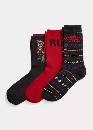 Socken mit Polo Bear als Geschenkset für Women | Ralph Lauren® DE
