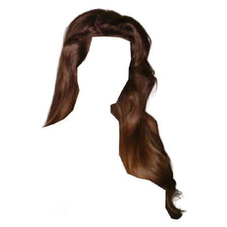 long red brown hair blowout side part hairstyle