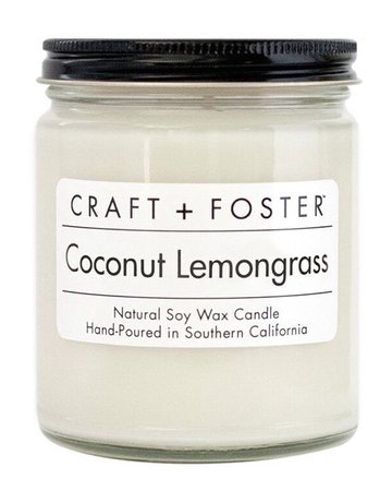 Craft + Foster Coconut Lemongrass Candle