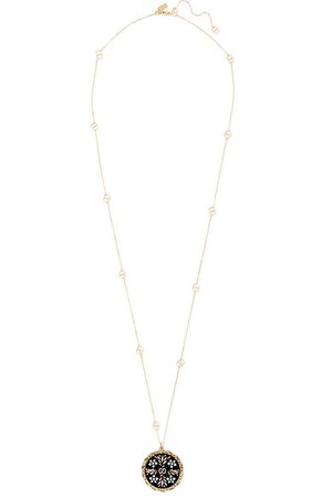 Gucci | Icon 18-karat gold and enamel necklace | NET-A-PORTER.COM