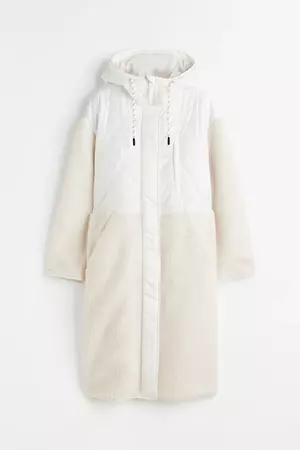 Hooded Coat - White/cream - Ladies | H&M CA
