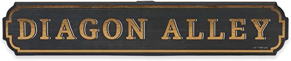 Amazon.com: Open Road Brands Harry Potter Diagon Alley Horizontal Wood Wall Decor - Fun Harry Potter Sign for Bedroom or Movie Room : Home & Kitchen