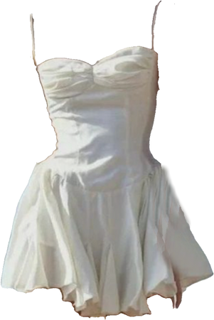 slip corset white dress