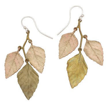 Autumn Birch Bib Necklace - Bronze + Gold / Michael Michaud Jewelry
