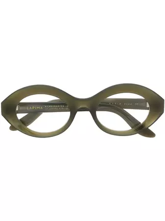 Lapima Maria oval-frame Glasses - Farfetch