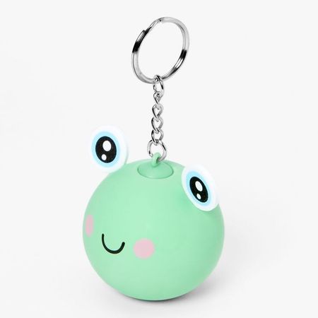 green cute squish frog keychain