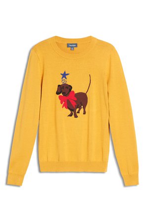ModCloth Dachshund Intarsia Sweater