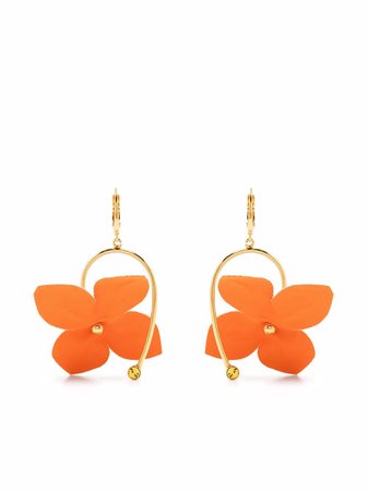 Marni crystal-hook flower earrings - FARFETCH