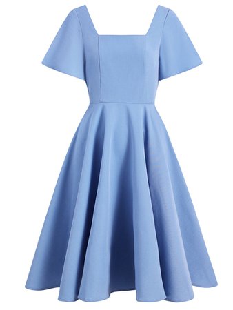 Blue Square Collar 1950S Swing Vintage Dress – Jolly Vintage