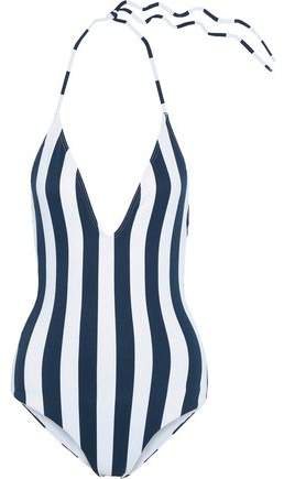 Nina Striped Halterneck Swimsuit