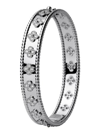 Van Cleef & Arpels 18k Perlee Diamond Bracelet