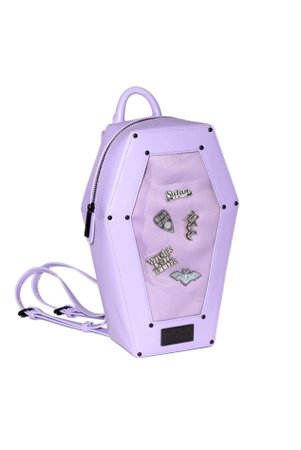 *clipped by @luci-her* Purple Pin Collector - Coffin Backpack – Blackcraft Cult
