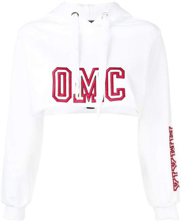 Omc cropped logo hoodie