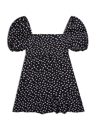 Black Spot Print Pop Smock Dress | Miss Selfridge