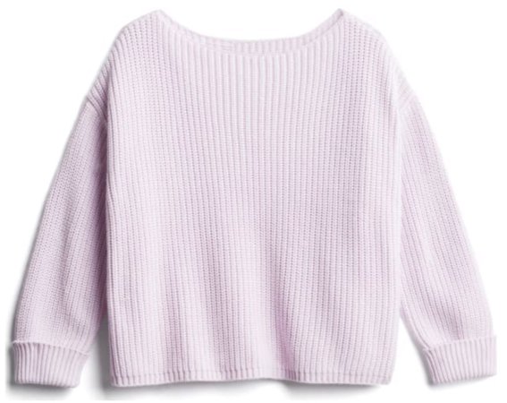 lavender cropped sweater