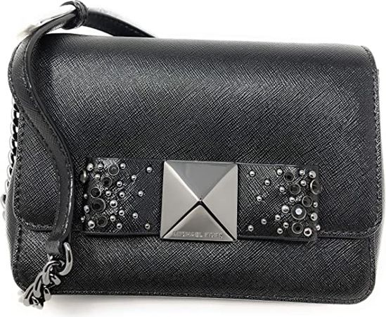 Michael Kors Tina Small Clutch with Bow Crossbody Bag - Black: Handbags: Amazon.com