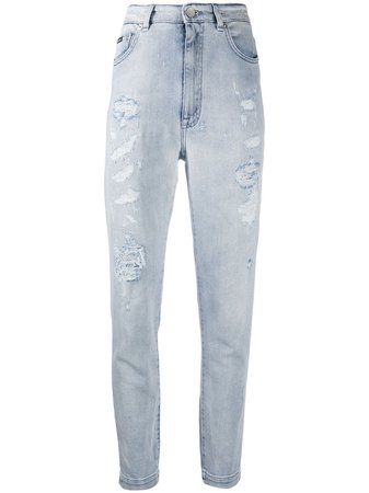 Dolce & Gabbana Distressed slim-fit Jeans - Farfetch
