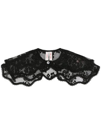 Yuhan wang lace embroidered collar scarf - FARFETCH
