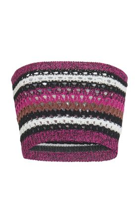 Knit Cotton Crop Top By Valentino | Moda Operandi