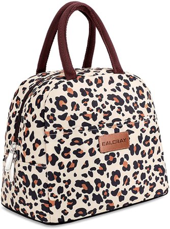 Amazon.com: BALORAY Lunch Bag for Women Men Insulated Lunch Box for Adult Reusable Lunch Tote Bag for Work, Picnic, School or Travel (Leopard): Home & Kitchen