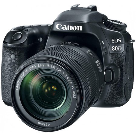Зеркальный фотоаппарат Canon EOS 80D Kit 18-135 IS USM купить в интернет-магазине Фотосклад.ру, цена, отзывы, видео обзоры