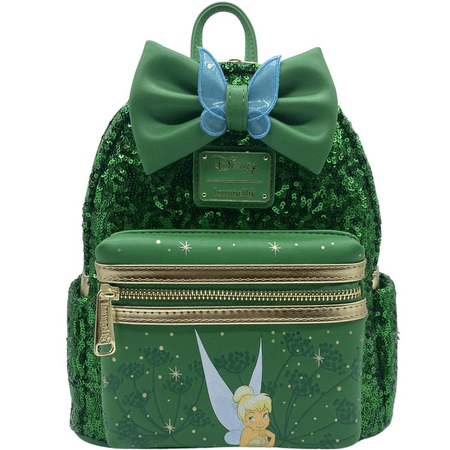 Loungefly Tinkerbell Green Sequin Mini Backpack - Circle of Hope Boutique Exclusive