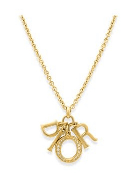 Dior logo necklace